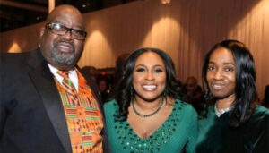 Jeffrey Melvin and his wife Deborah Melvin (left). In the middle is Rochester Mayor Lovely Warren.