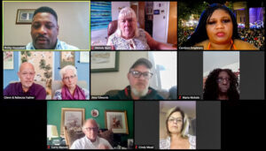 Diversity Café participants tackle issues of racism and injustice at a recent online meeting. Image by Melody Burri